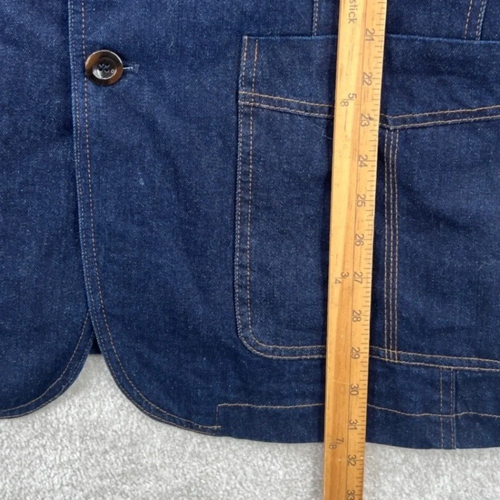 European American Style Industrial Military Brigade Free Spirit Denim Jacket 4XL